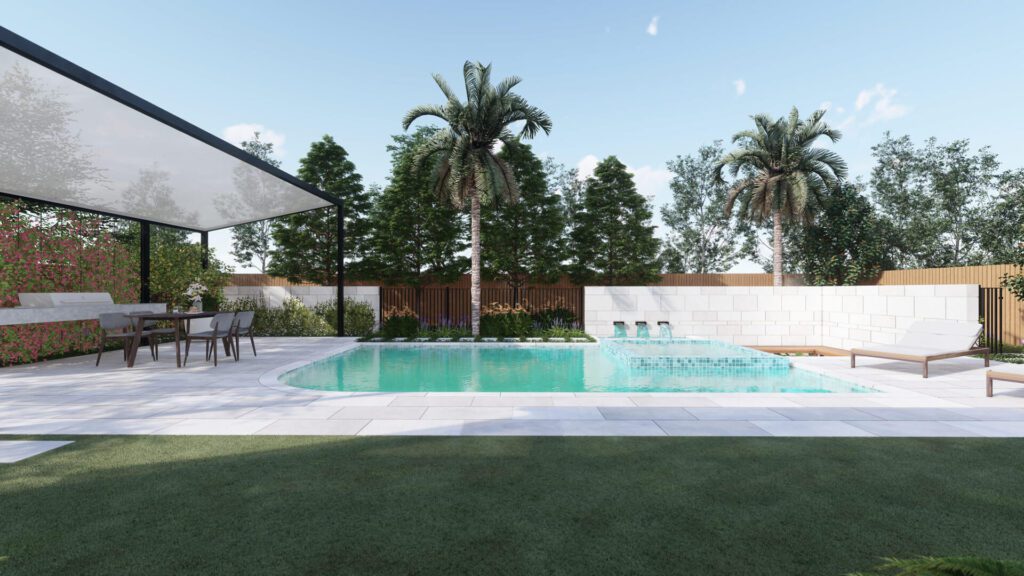 zen garden pool design