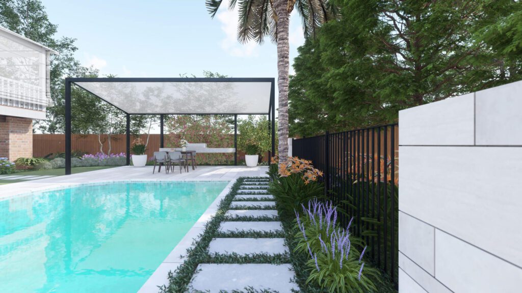 zen garden pool design