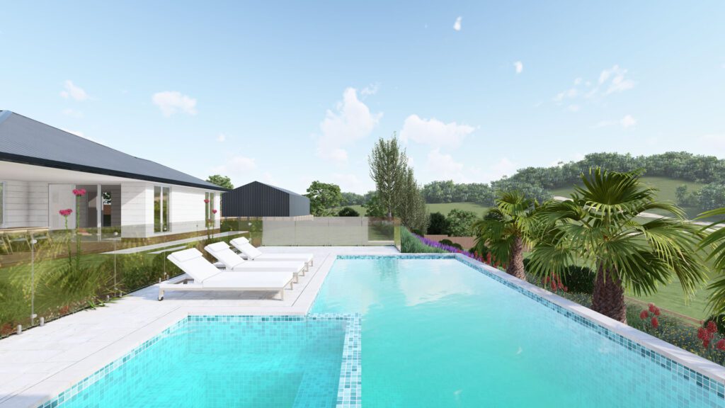 3D landscape and pool design in Yarrambat