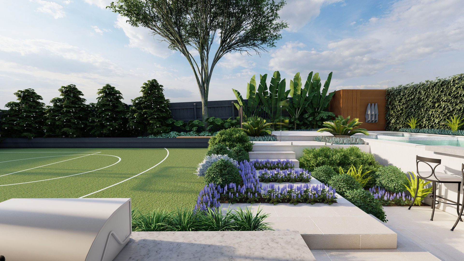 landscape and pool design in Macleod