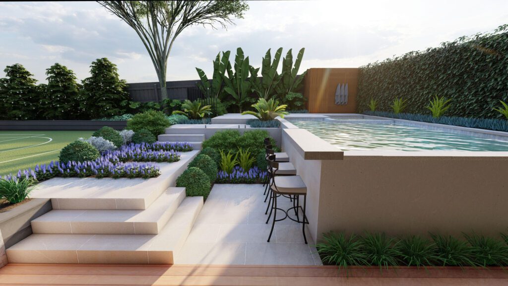 landscape and pool design in Macleod