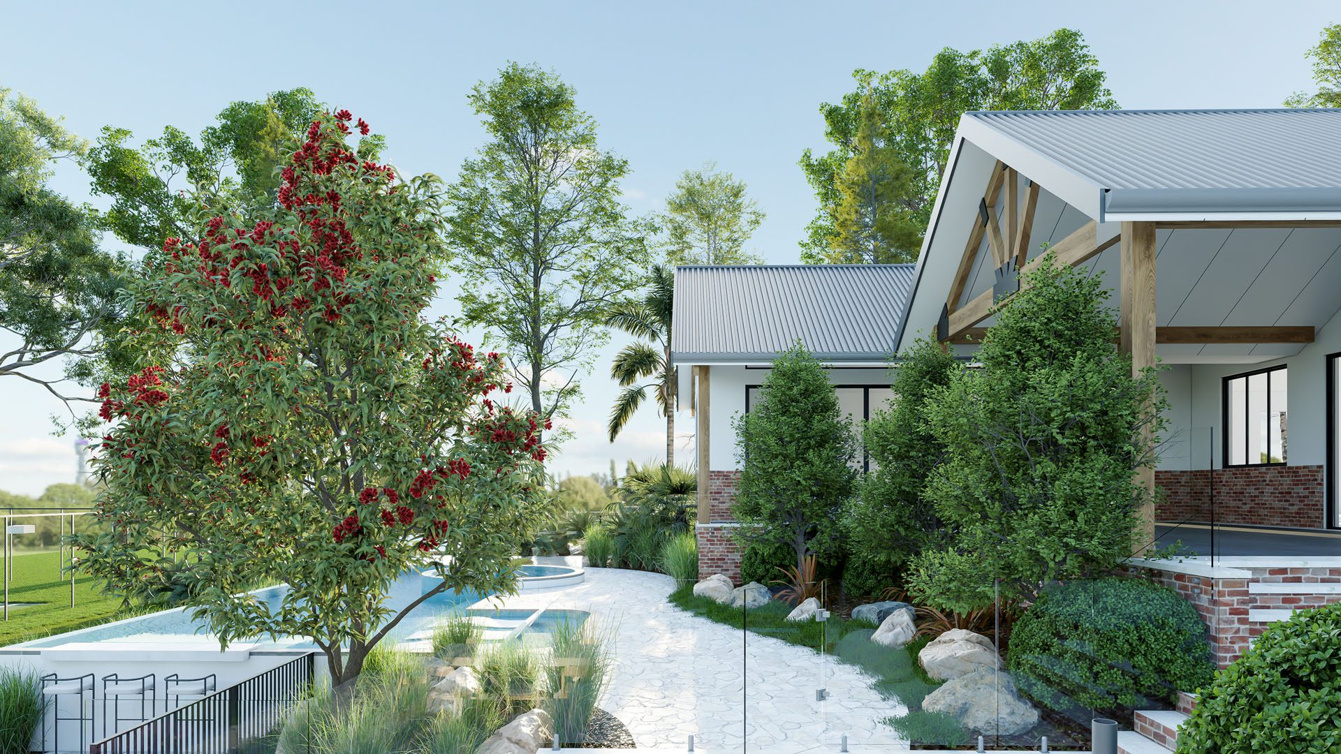 landscape and pool design in Diamond Creek