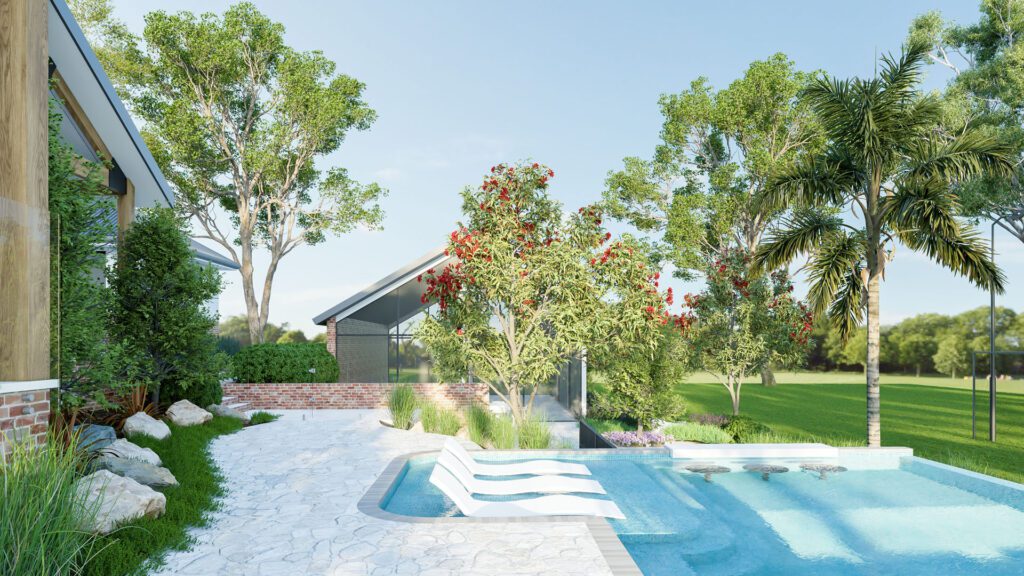 landscape and pool design in Diamond Creek