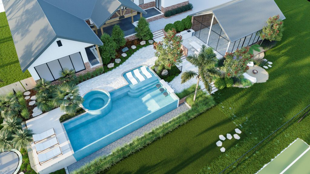 landscape and pool design in Diamond Creek