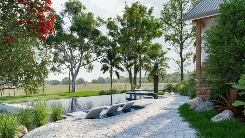 landscape and pool design in Diamond Creek