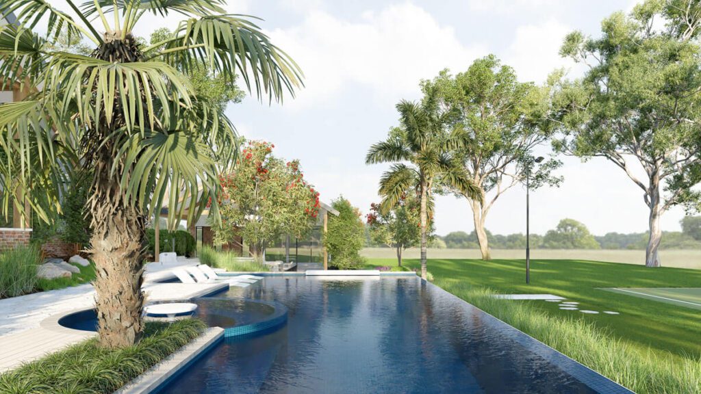 landscape and pool design in Diamond Creek