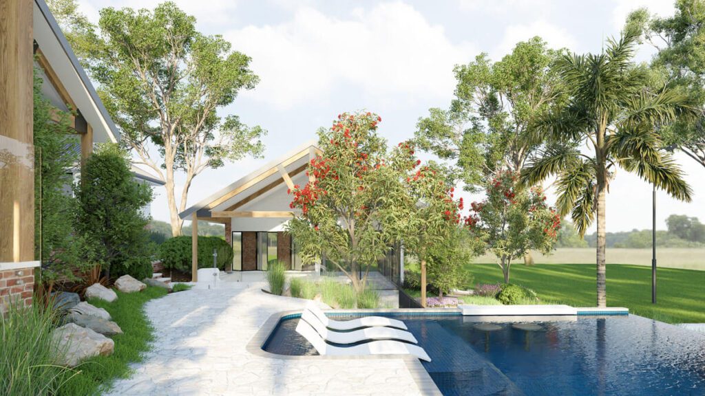 landscape and pool design in Diamond Creek