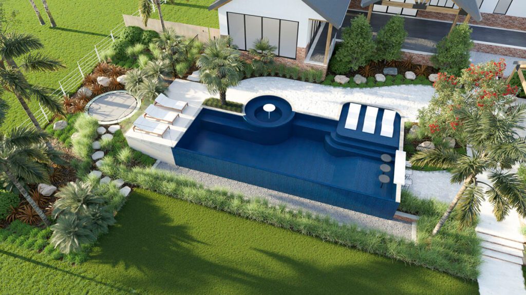 landscape and pool design in Diamond Creek