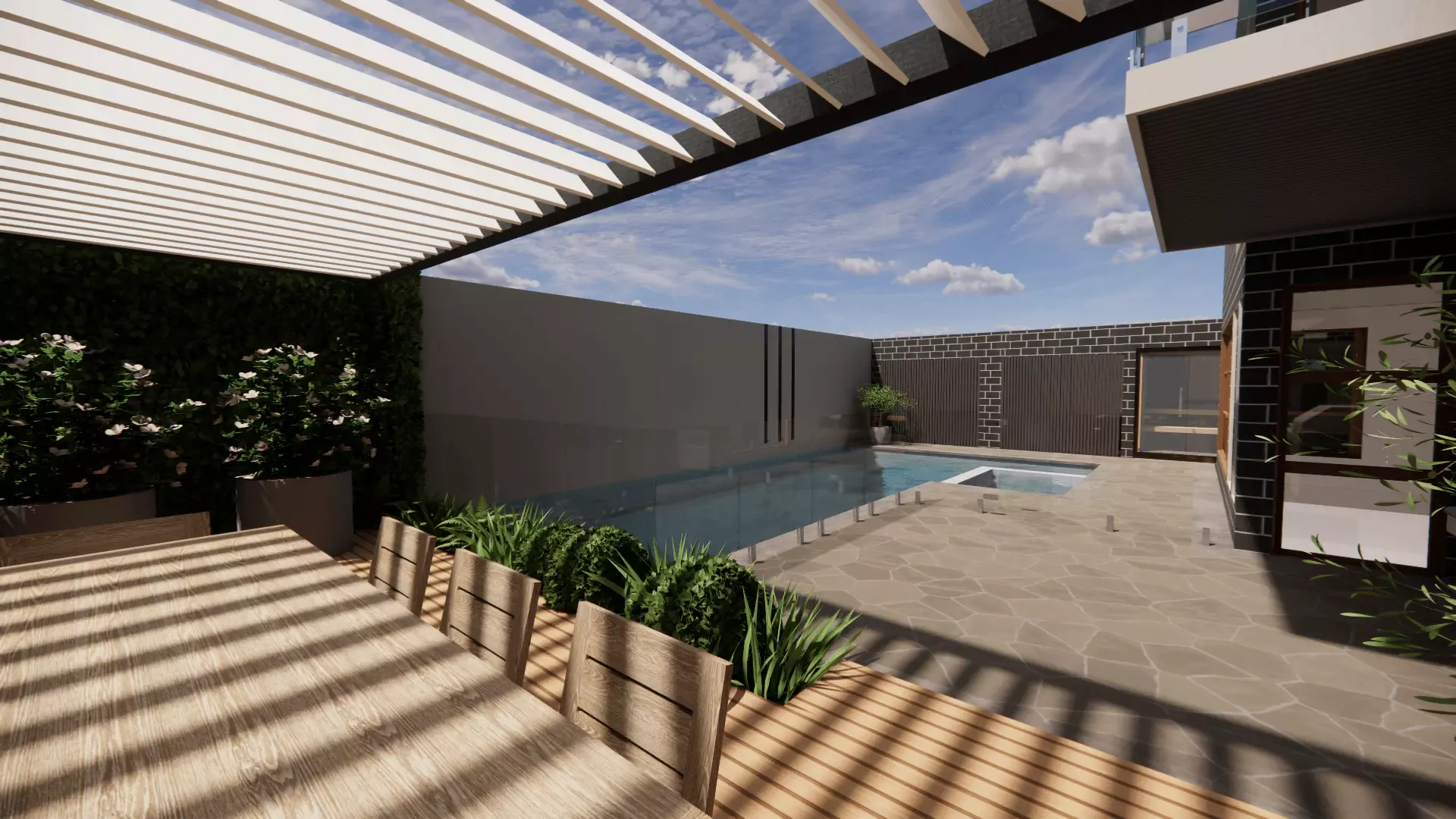 Luxury garden and pool design Melbourne