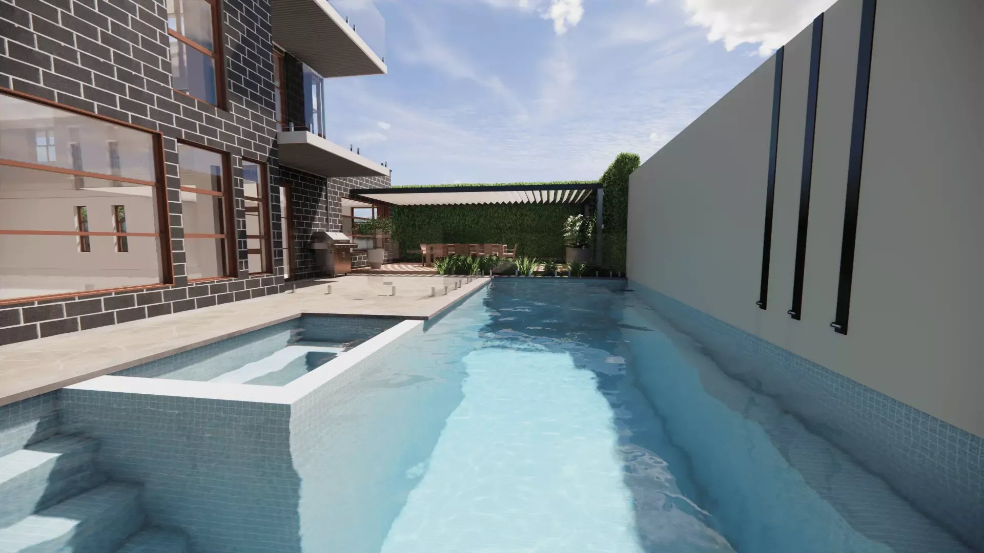 Luxury garden and pool design Melbourne
