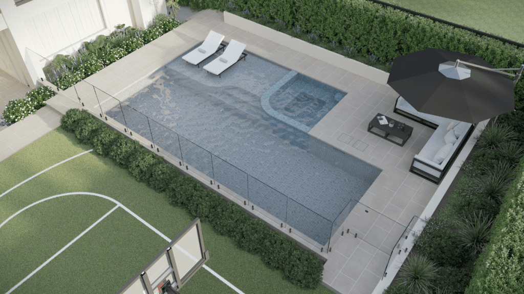 3D landscape and pool design